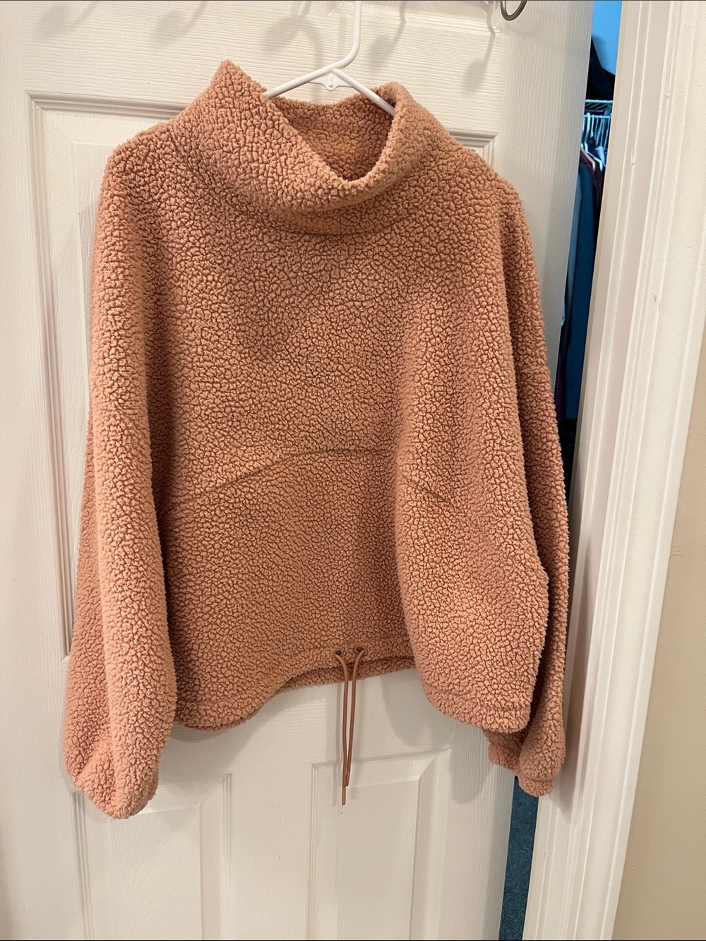 Cozy Sherpa Pullover - Dusty Rose